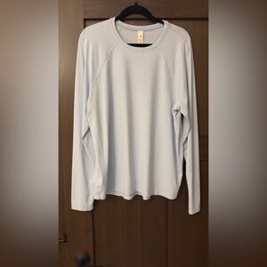 lululemon athletica Women's Light Blue Crewneck Top